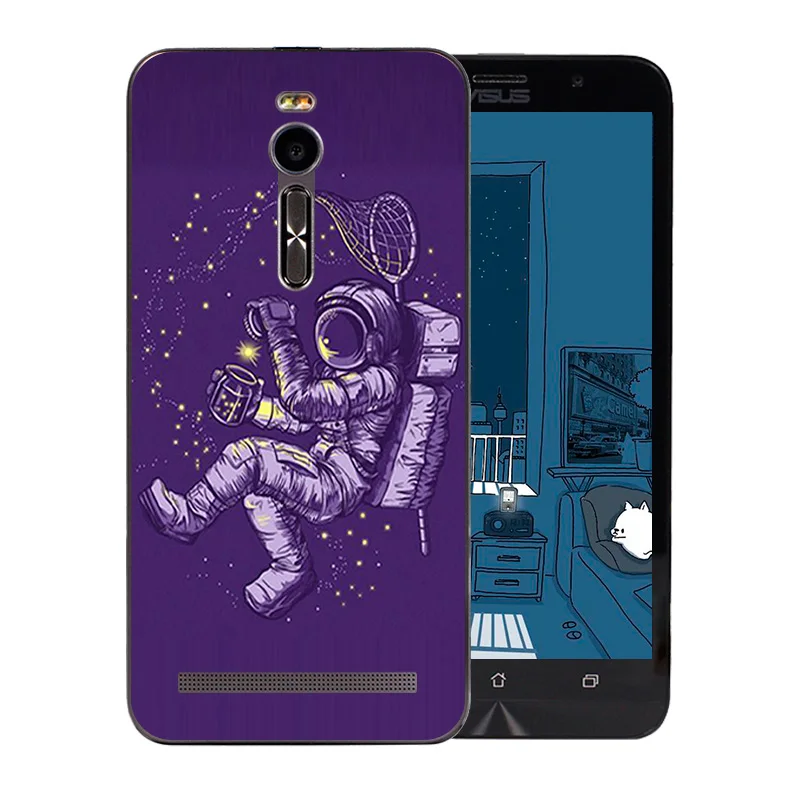 Чехол для телефона Asus Zenfone 2 ZE551ML Space Moon Pattern Мягкая силиконовая задняя крышка 5