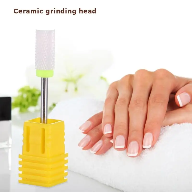 1PCS Nail Cone Tip Ceramic Drill Bits Electric Cuticle Clean Rotary for Manicure Pedicure Grinding Head Sander Tool | Красота и