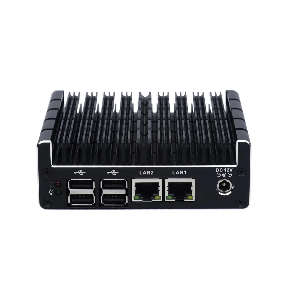 Безвентиляторный мини-ПК поддержка AES-NI брандмауэр PFsense Intel Celeron J3060 J3160 с 4* LAN 1* COM 2* HDMI 2* USB3.0 win 7 Linux мини-ПК