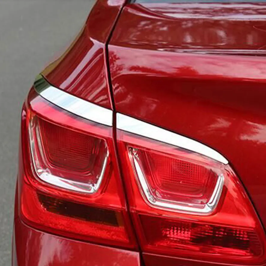 Авто 4 шт нержавеющая сталь задний свет фонарь крышка отделка полосы украшения