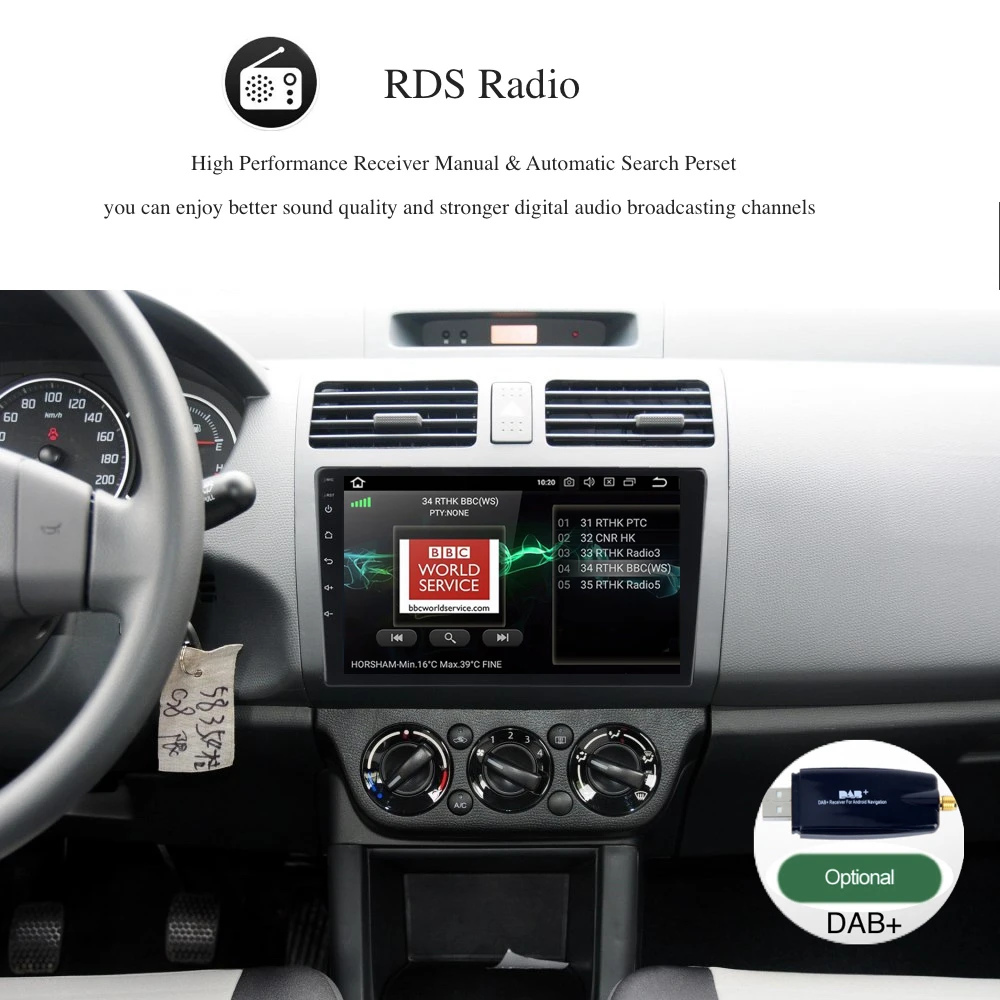 10 2 &quot1 din автомобильное радио GPS Android 8 0/7 1 для Suzuki Swift мультимедиа 2005 2006 2007 2008 2009 2010