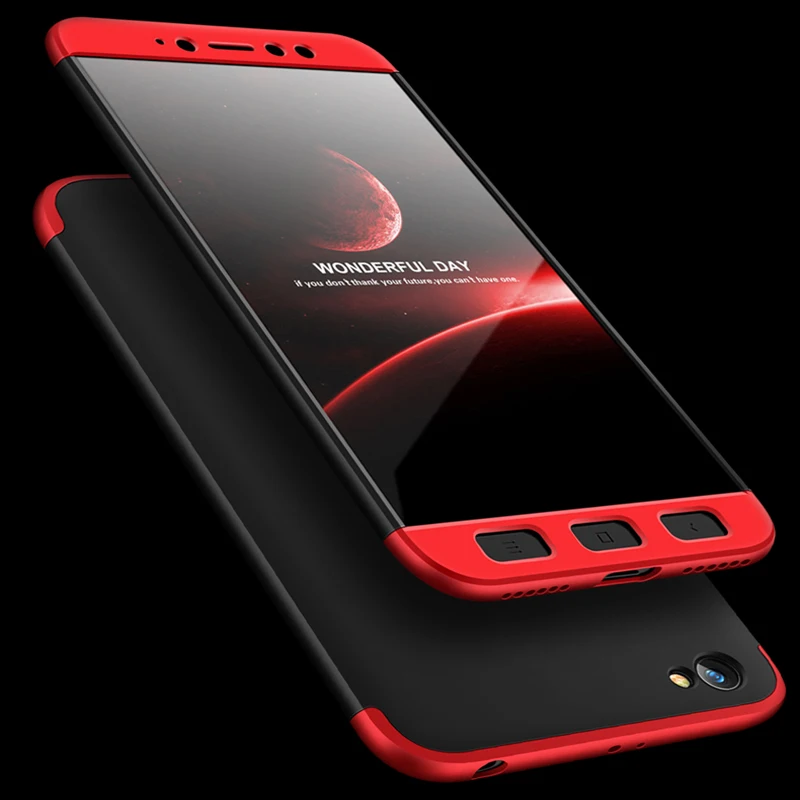 360 Degree Full Cover Case For Xiaomi Redmi Y1 Lite With Tempered Glass Luxury Plastic | Мобильные телефоны и аксессуары