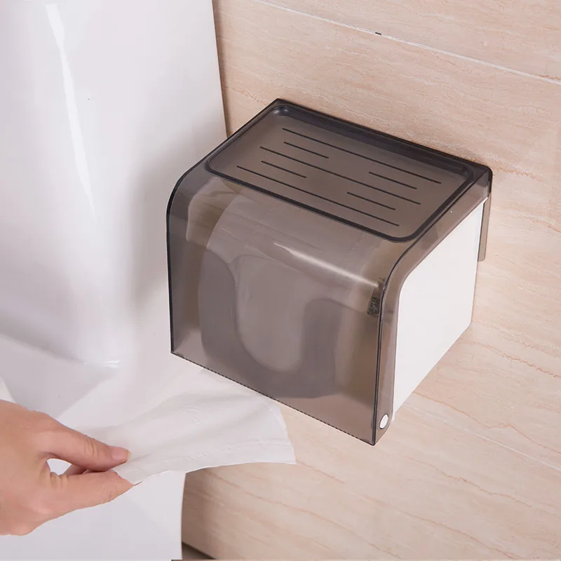 Бытовой пластиковый водонепроницаемый держатель для туалетной бумаги подставка