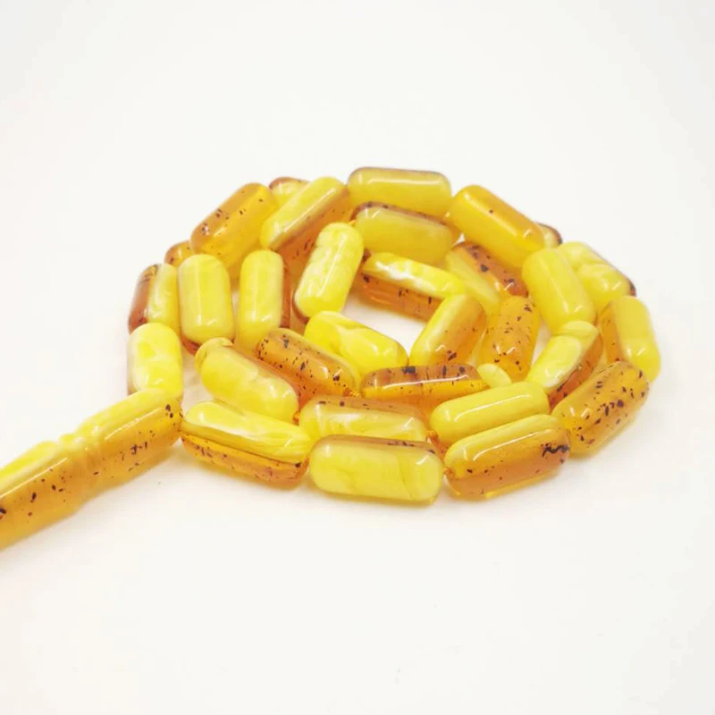 Ambers Смола Tasbih 33 мусульманские четки ручной работы Tesbih ислам молитвенные бусины Мужские аксессуары Misbaha желтые браслеты