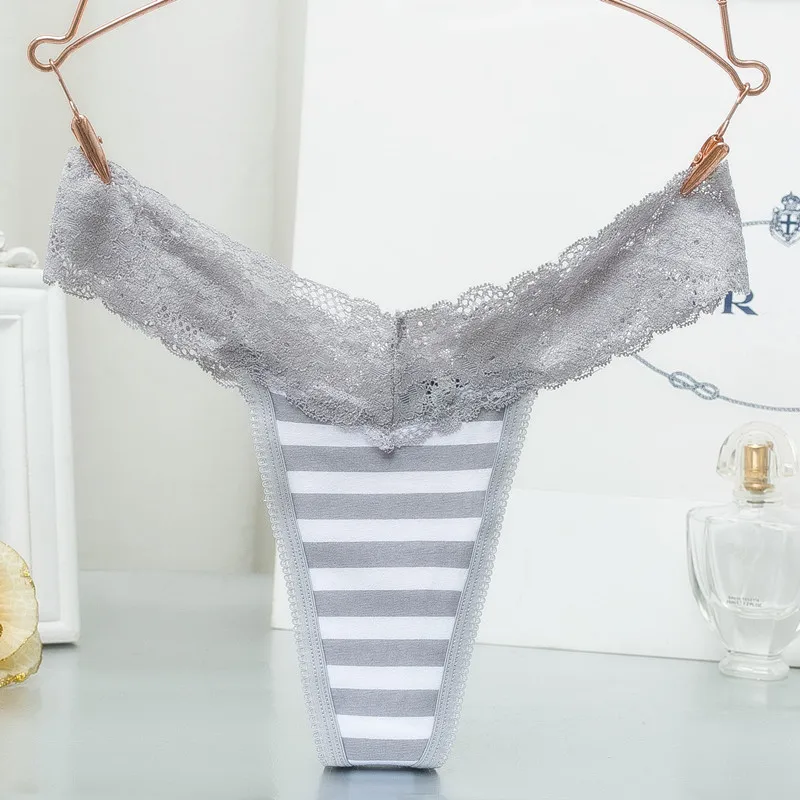 XXL, XL, L, M, S, большой размер, женские хлопковые сексуальные стринги, леопардовые стринги, нижнее белье, трусики, трусы для женщин, Т-образная спинка, 1 шт./лот - Цвет: WP190 grey