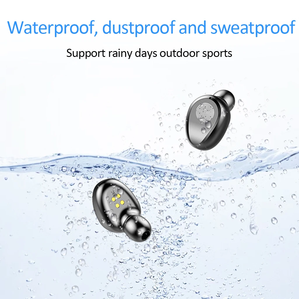 TWS Bluetooth 5 0 наушники истинные беспроводные стерео 8D водонепроницаемые вкладыши