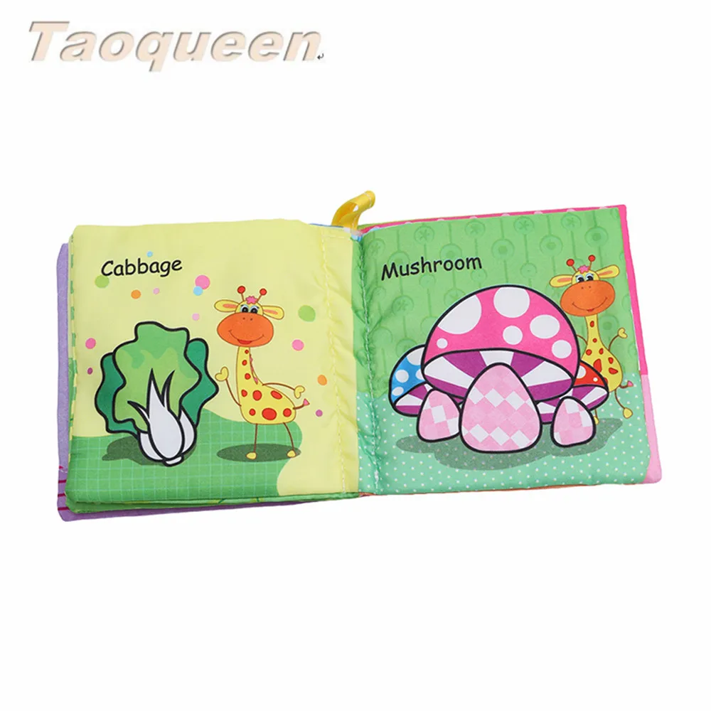 Taoqueen Vegetabl тканевая книга Bebe для раннего обучения Обучающие Детские игрушки