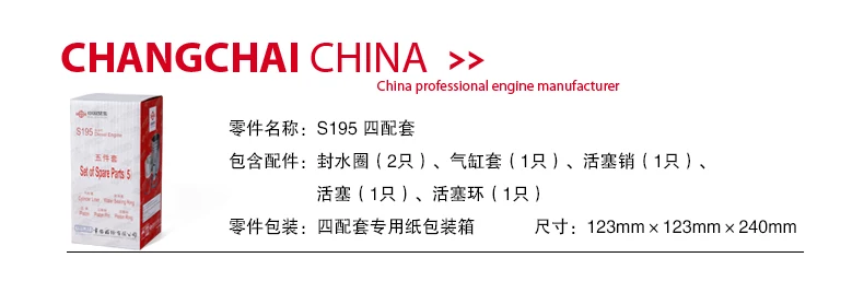 Быстрая доставка поршневое кольцо S195 для дизельного двигателя с оригинальным
