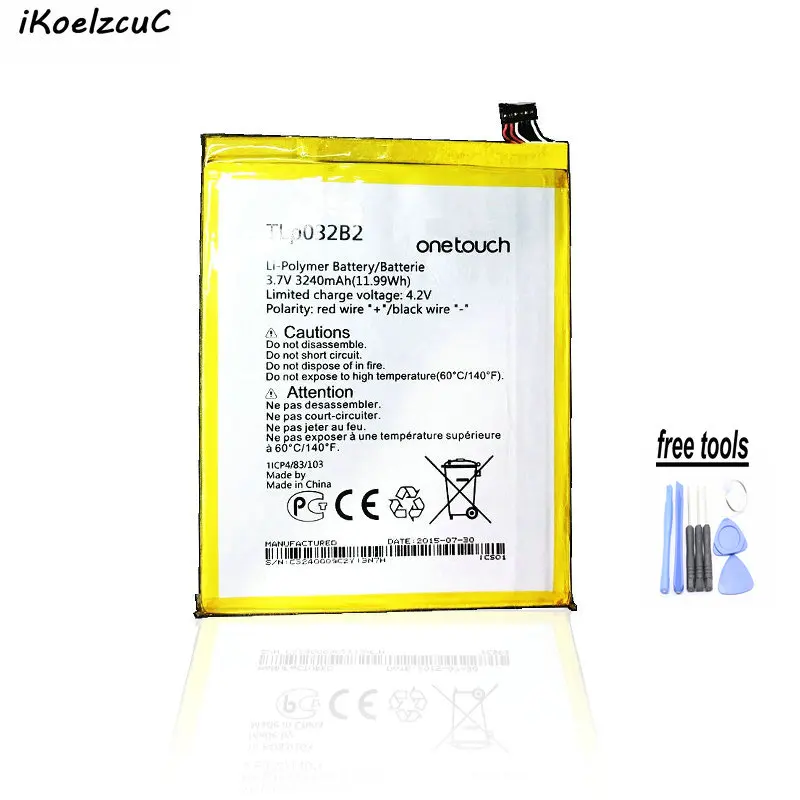 IKoelzcuC 1 шт. аккумулятор для телефона + подарок ALCATEL Onetouch Pop 7 P310A P310 Pixi 9006W TLP032B2