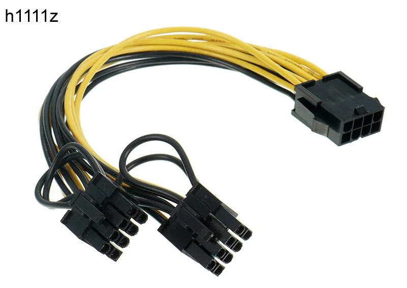 PCI E PCIE 8p розетка на 2 порта двойной 8pin 6 + p штекер для майнинга BTC графическая