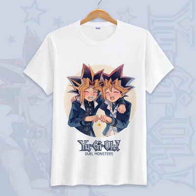 Ю-Ги-ой! Yu Gi Oh Косплей летние футболки унисекс с короткими рукавами мультфильм футболки Топы больших размеров - Цвет: 16