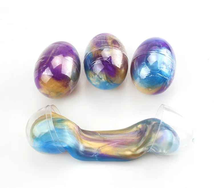 Слайм милое яйцо цветной мягкий пушистый слайм Ароматизированная игрушка для