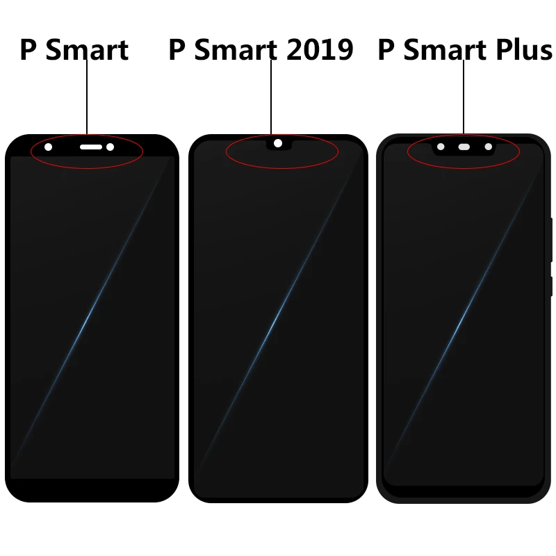 Для huawei P Smart/P Smart Plus/P Smart ЖК-дисплей кодирующий преобразователь сенсорного экрана в сборе запчасти с рамкой