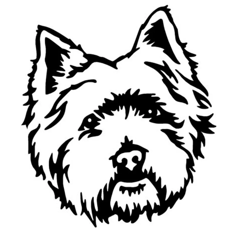 10 1*11 4 см West Highland White Terrier Westie автомобильные наклейки с собаками милые виниловые