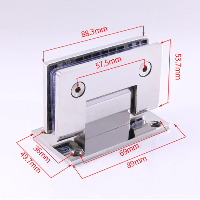 Сверхмощный 90 градусов петли для стеклянной двери шкаф Витринный Шкаф