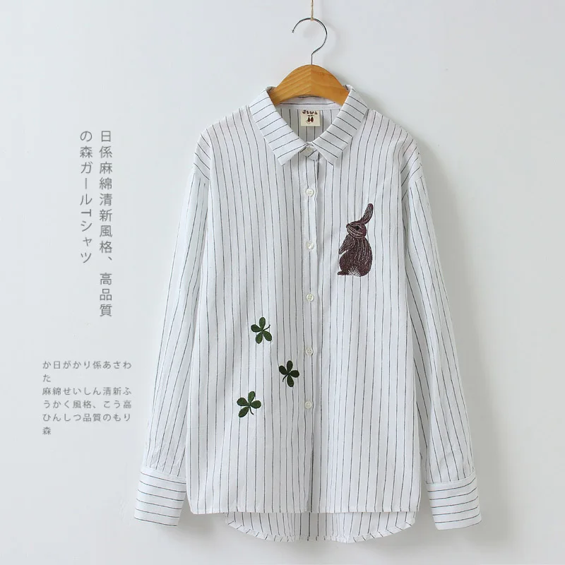 Новая Коллекция Весна Женщины Белка Вышивка Блузка Топы Одежда Негабаритных