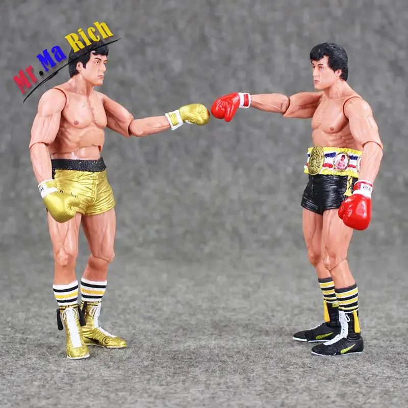 18 см Neca Rocky Iii Рокки Бальбоа Клаббер Lang 40th Юбилей ПВХ фигурку Коллекционная модель
