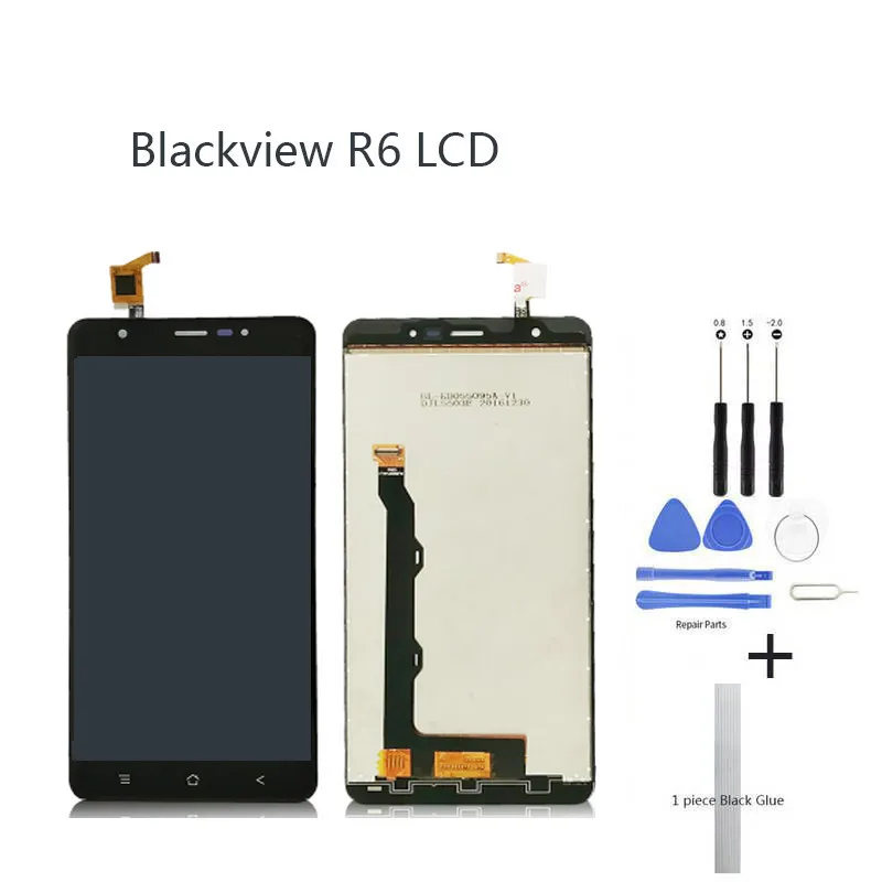 Экран дисплея для Blackview R6 5 дюйма черный без рамки|Экраны мобильных телефонов| |