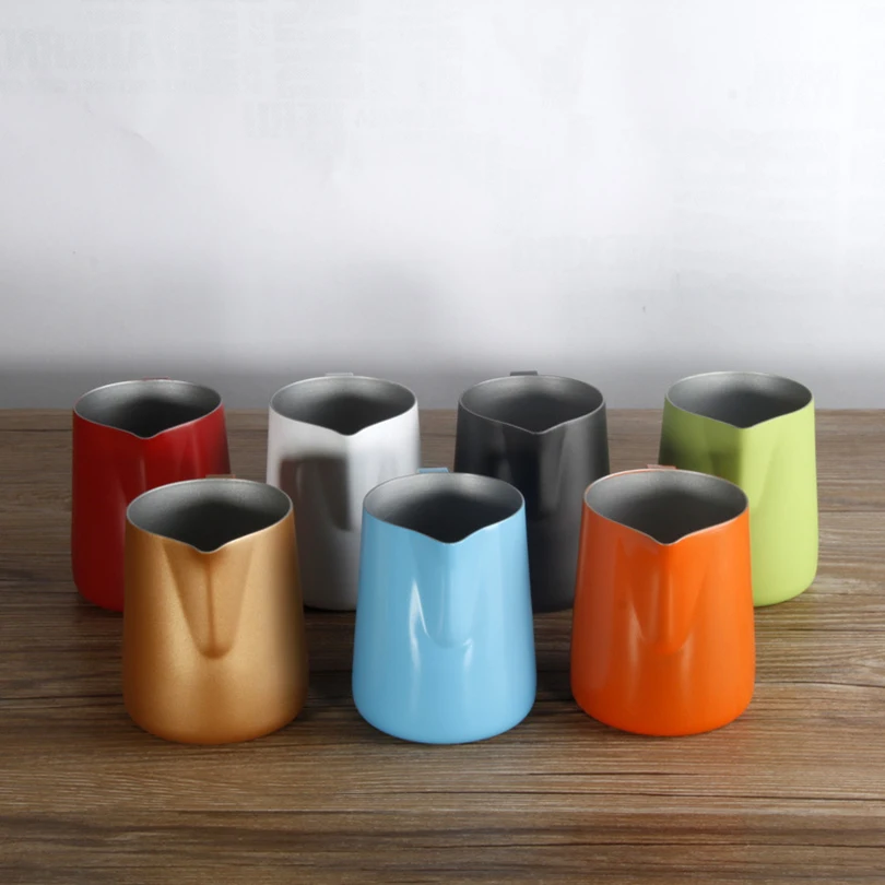 Кувшин для кофе эспрессо из нержавеющей стали 350 мл|mug color|mug craftmug milk |