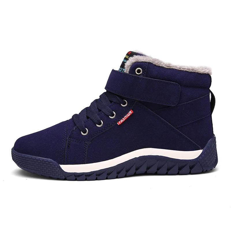 Мужская обувь из хлопка зимние спортивные прогулочные ботинки бархатная теплая