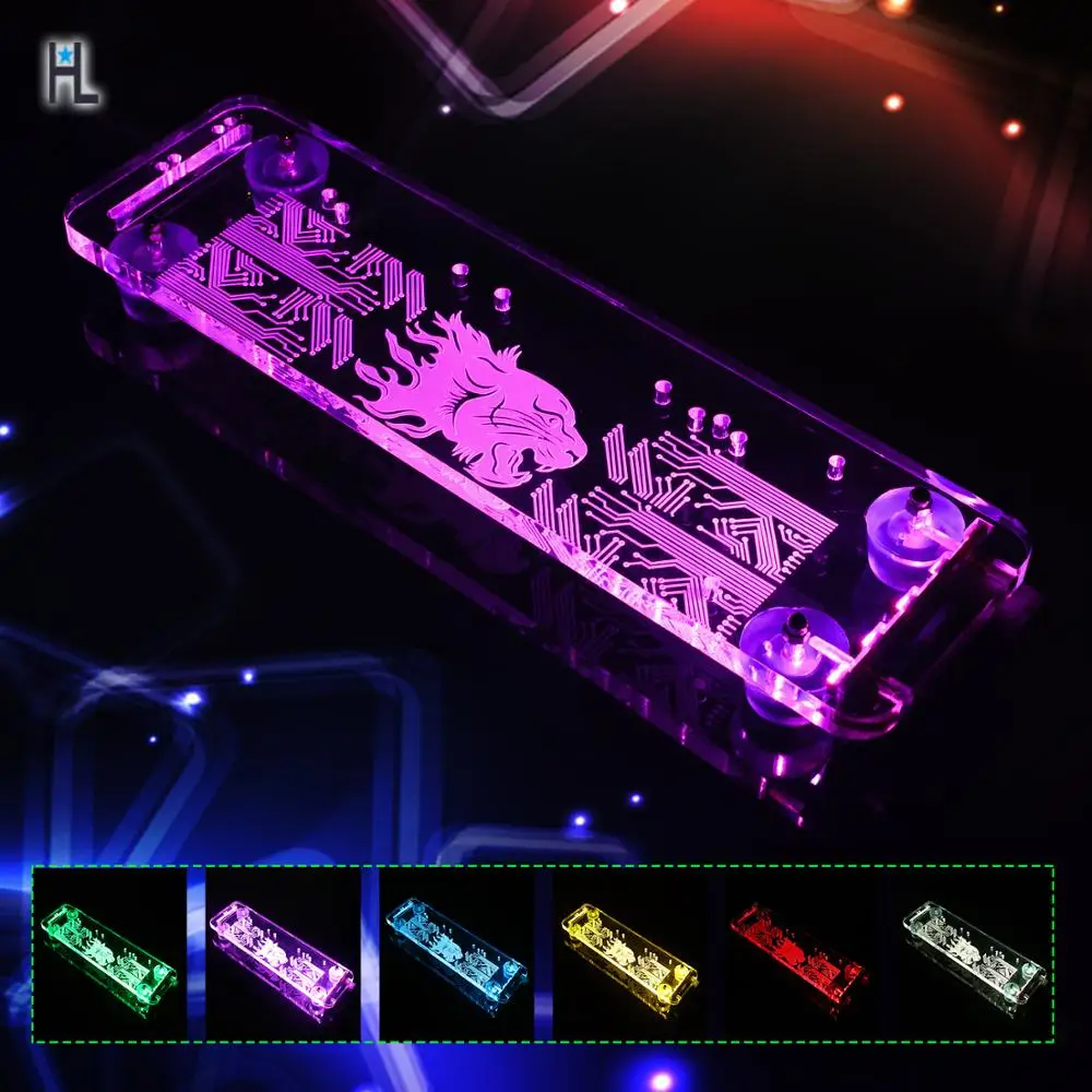

Graphics Card Bracket PCI- E 3.0 16X Graphics Card vertical bracket/base with RGB LED Light for DIY ATX case
