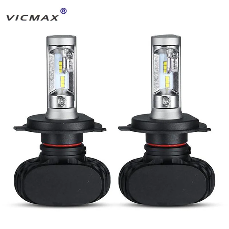 Vicmax 9005 HB3 9006 HB4 H11 H4 H7 LED H1 H3 авто фар S1 50 Вт 8000LM 6000 К автомобильных лампы все в одном csp