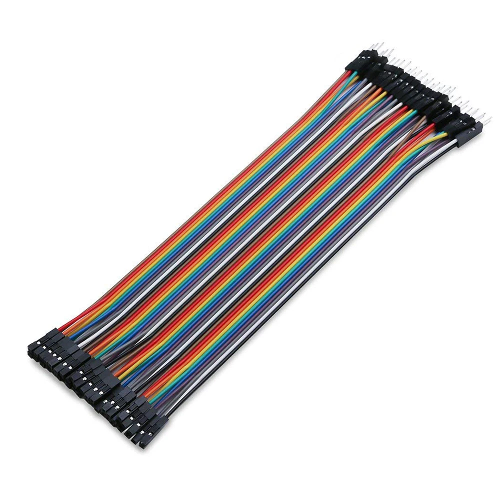 Dupont линия 40pin 10 см 20 30 штекер + и гнездо соединительный провод кабель для arduino DIY