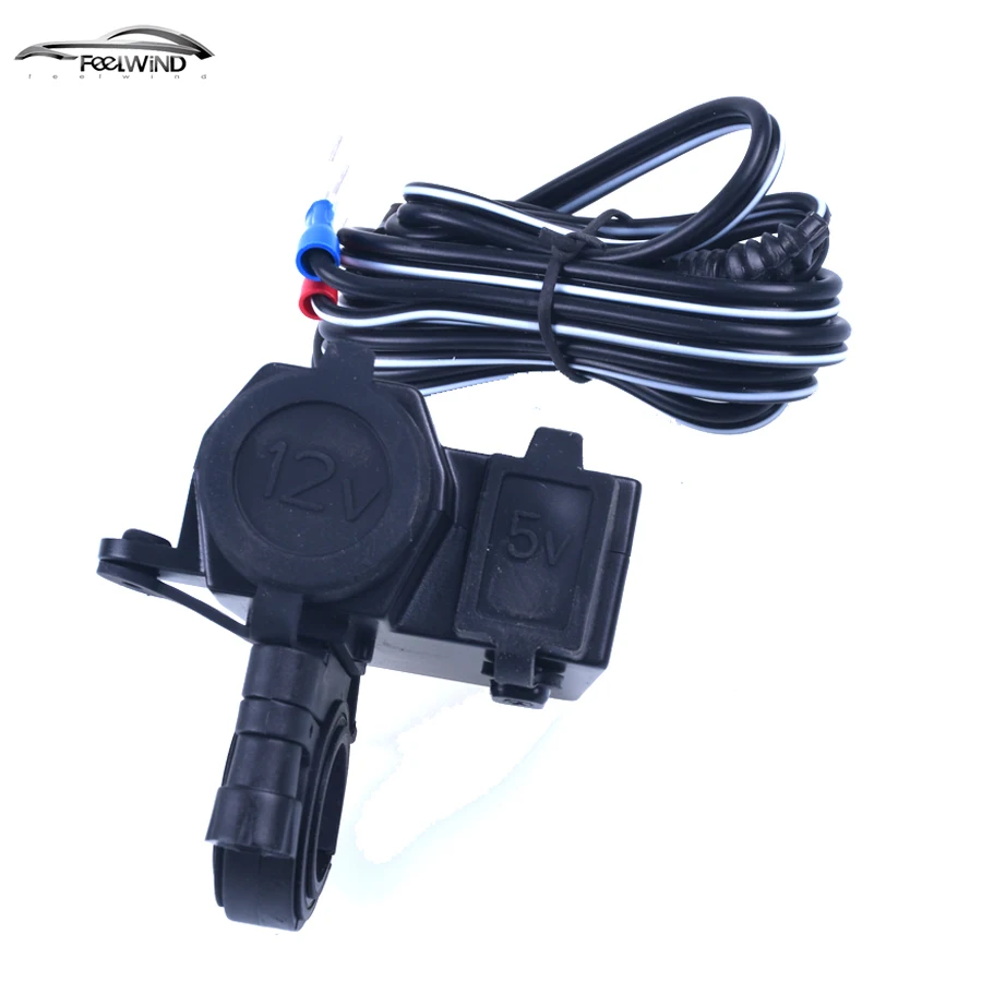 Мотоциклетное зарядное устройство для телефона водонепроницаемое 12 в