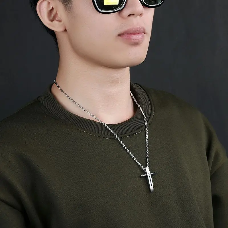 Колье из нержавеющей стали с подвеской Fate Love Classic|jesus cross necklace|cross necklacestainless steel pendant