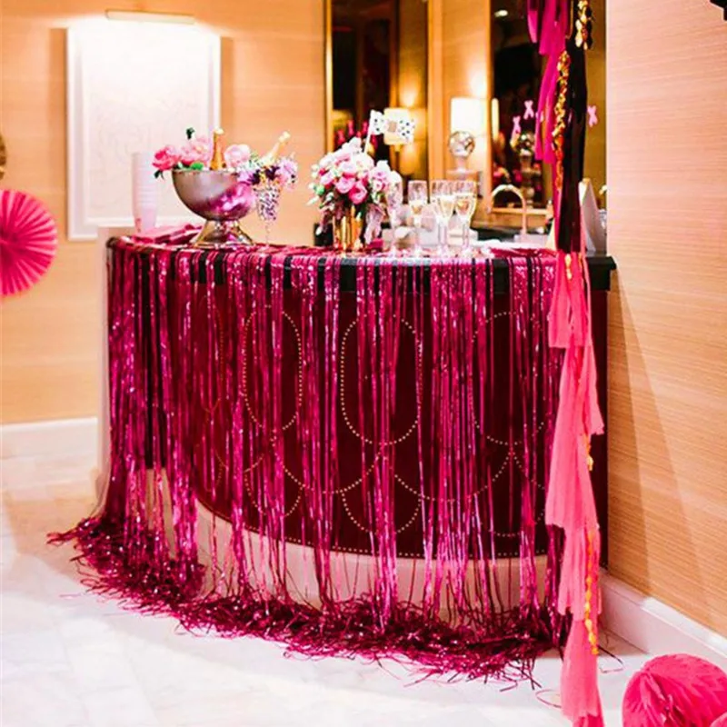 2 м/3 М Радуга фон шторы из фольги для будущей матери День рождения украшения детей