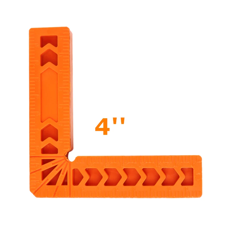 4 Inch 3 ''/4''/6 ''квадратная угловая линейка транспортир 90 градусов позиционирование прямоугольный маркировочный прибор для Деревообработка столярных изделий инструменты - Цвет: 4 Inch