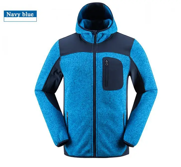 Navy Blue Векторная Мужская теплая зимняя куртка Polartec, Флисовая теплая куртка для кемпинга, походов, мужская спортивная куртка 90007 - Цвет: Navy Blue