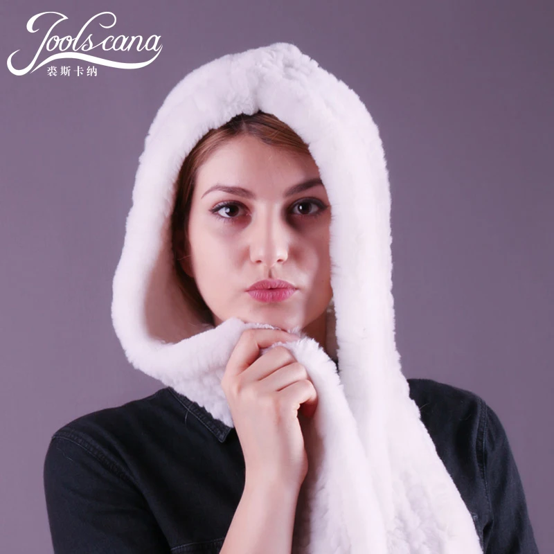 Натуральный мех шляпа Шапка женская осень зима Женский шарф теплая шапка шлем