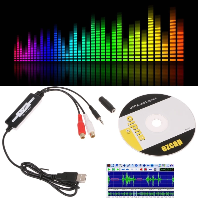 Кассетный CD/USB аудио Захват MP3 WMA, WAV, OGG конвертер рекордеры в MP3/PC