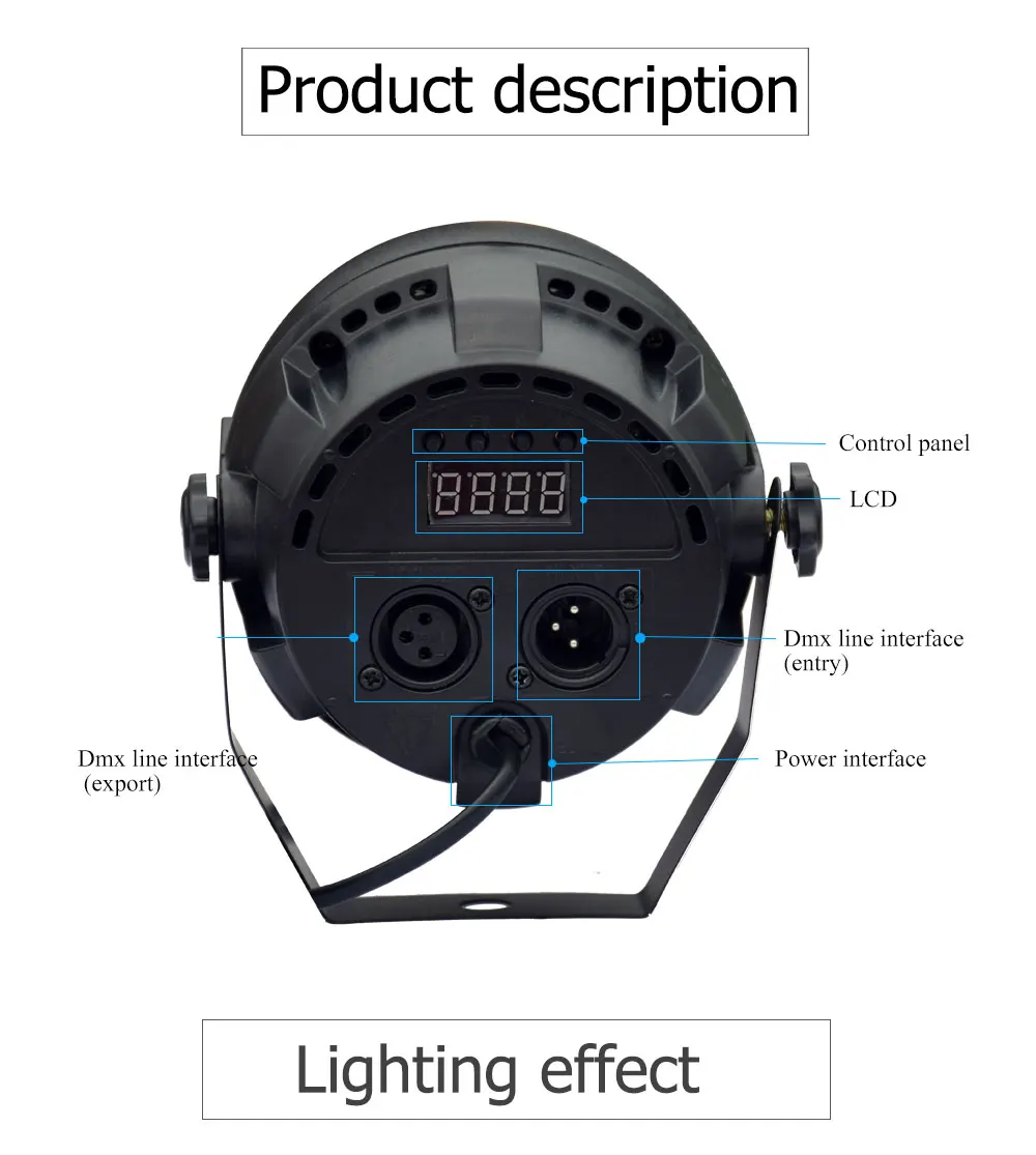 Светодиодный эффект освещения RGBW светодиодный Par свет 12 W x 3 Светодиодный DMX 4-в-1 Может сценический суперяркое освещение для свадьбы DJ событие вечерние шоу