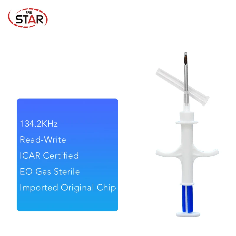 1 шт. 134 2 кГц Идентификация животных стеклянная микрочип тег с шприц ICAR