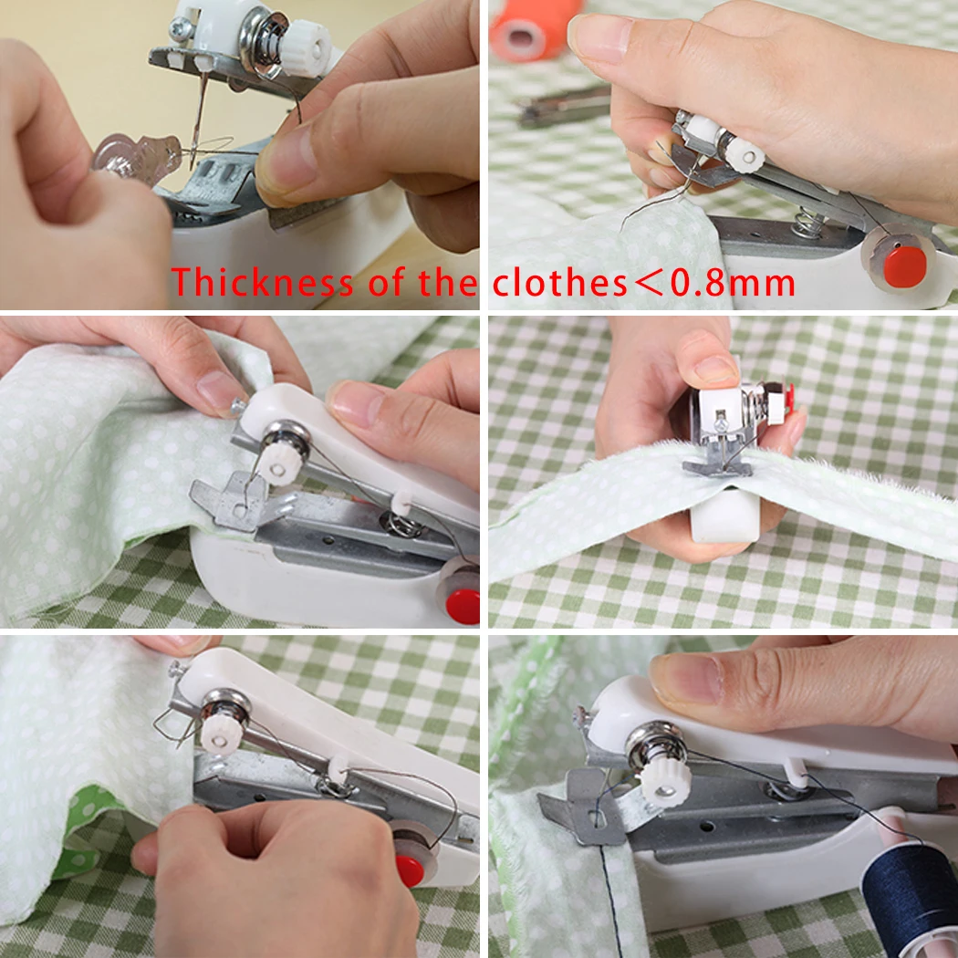 Переносная ручная швейная машина аксессуары DIY мини ручная швейная машина для одежды Faric для домашних инструментов