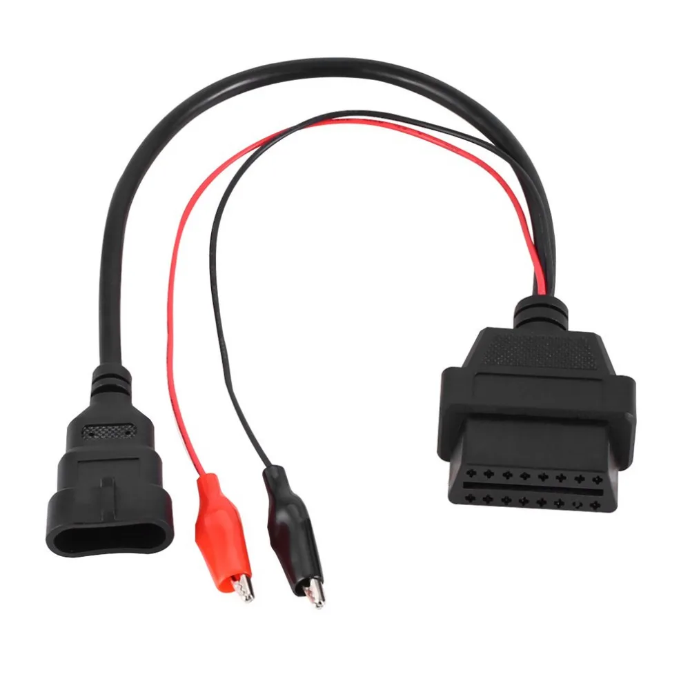3Pin для 16Pin OBD диагностический инструмент 12V пластиковый Электрический Кабель-адаптер с разъемом для подключения к автомобильный удлинитель для Fiat Alfa Lancia 12V