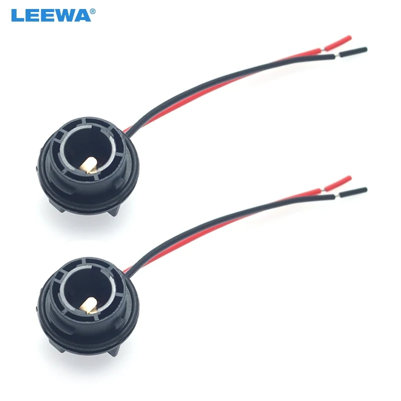 

2 шт., Автомобильные светодиодные лампы LEEWA BAU15S/7507/PY21W