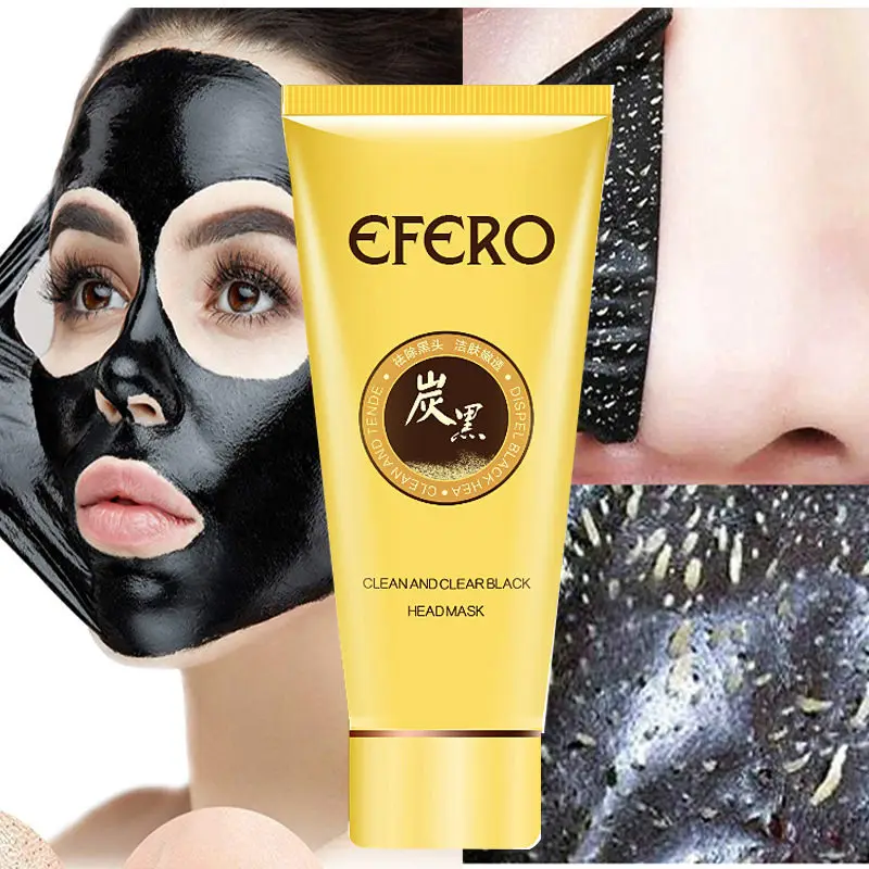 EFERO черный маска blackhead Remover отбеливающая для лица отслаивается Глубокая чистка