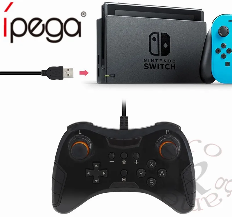 

DHL 50 шт./лот USB проводной игровой геймпад Pro контроллер для Nintendo Switch, Steam, PC(Windows XP/7/8/10), PS3 и Android