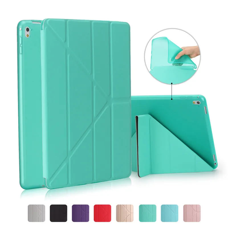 Для iPad Pro 9 7 случай ТПУ мягкой несколько раз Магнитная Smart Cover для Mini дюймов случае