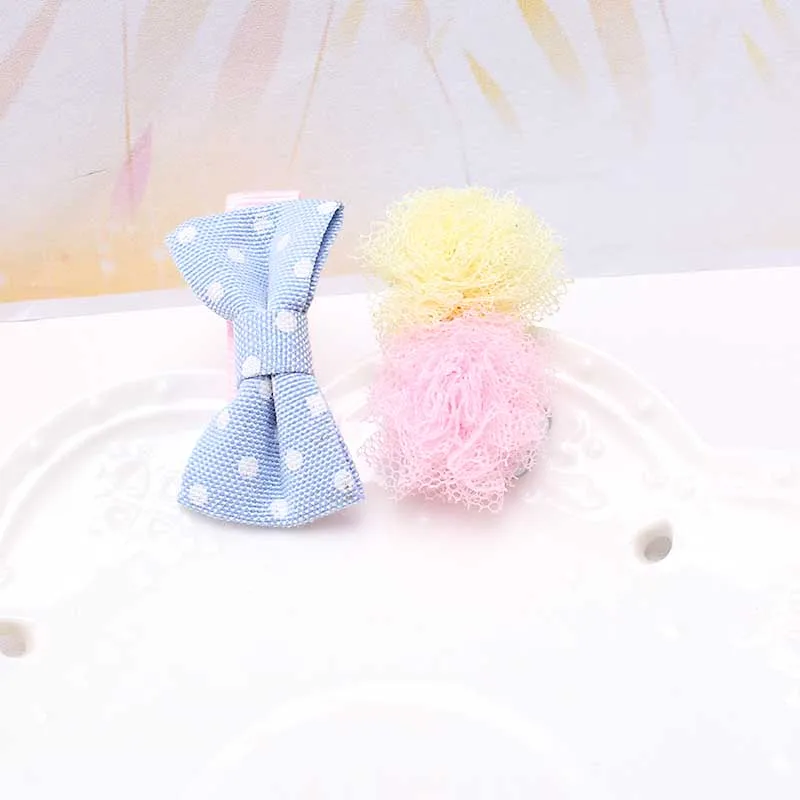 M MISM 1set=2pcs New Child Accessories Ribbon Lace Bow Flower Hairpins Girl Baby Kids Headdress Ornaments Barrettes Hair clip | Украшения и