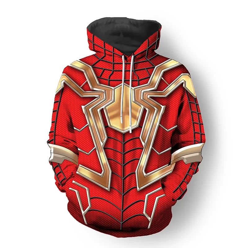G Far from Home Spider-man Cosplay Hoodies PS4 Pro Spiderman 3D Printed Hooded Casual Men Women Venom Costume Tops Sweatshirts - Цвет: G