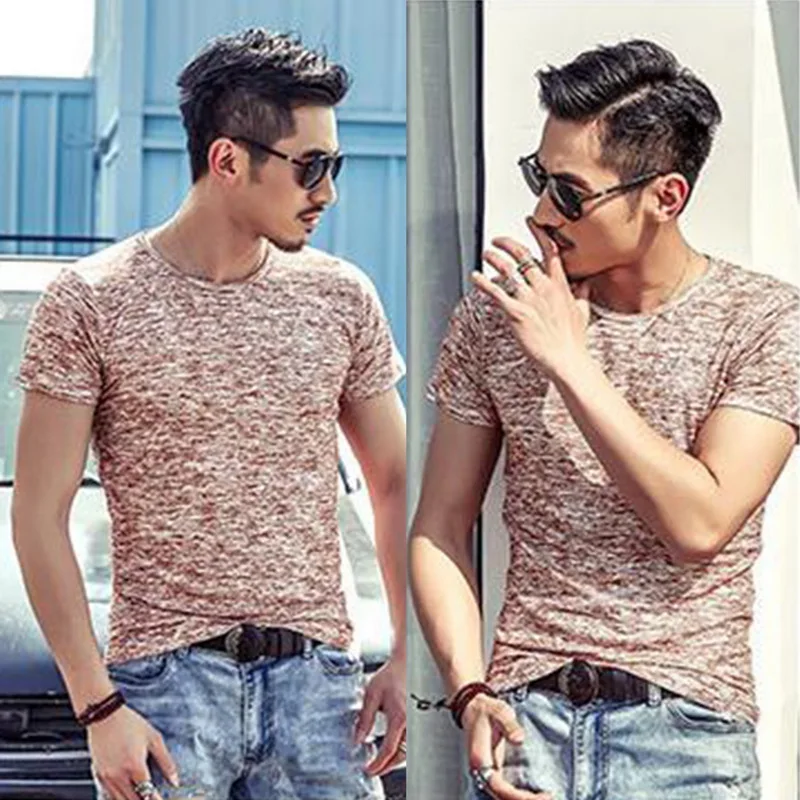 Лидер продаж рубашка для бега мужские топы тонкая футболка Однотонная с коротким