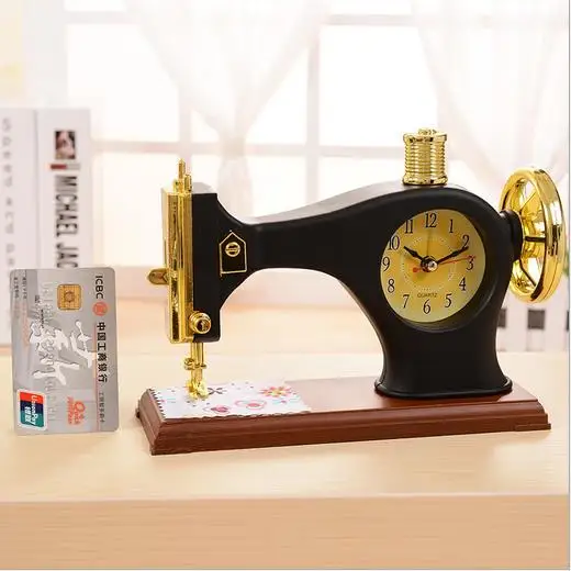 Старинные швейные машины будильник разбудит - службы часы настольные дети