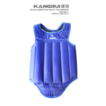 KANGRUI Высокое качество Оксфорд нагрудная защита Sanda/Teakwondo/бокс/Муай Тай ММА защита груди - Цвет: blue