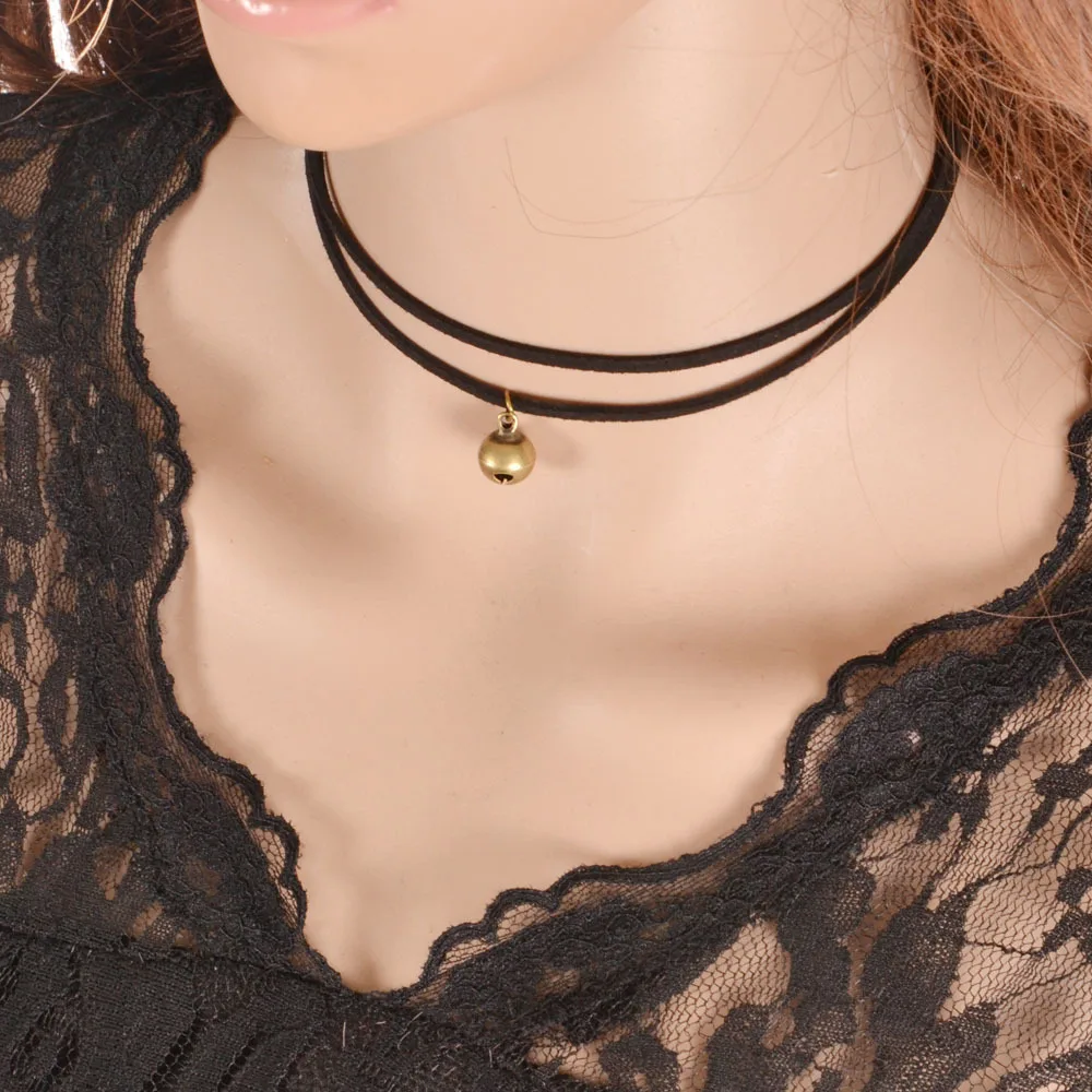 Ожерелье чокер из искусственной кожи с двойным слоем|necklace gothic|choker necklace gothicchoker |