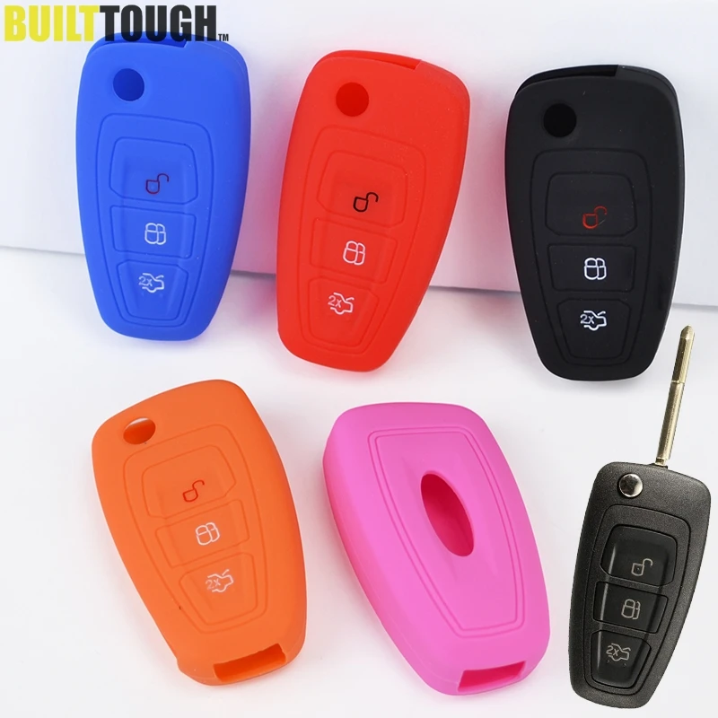 3 кнопки подходят для Ford Focus Mk3 St Fiesta Ranger Mondeo Ecosport Escape Kuga флип ключ дистанционный