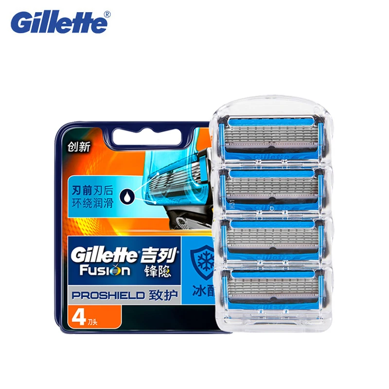 Gillette-maquinilla de afeitar Fusion Proshield para hombre, 5 capas, cuchillas de afeitar...